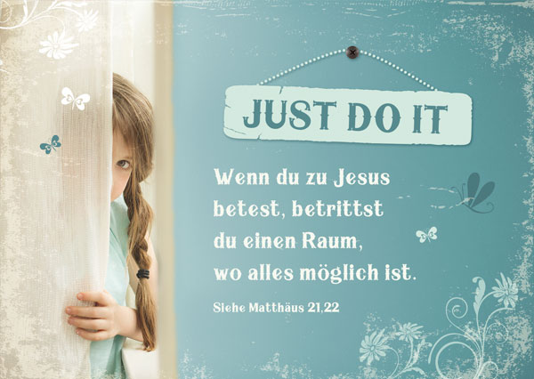 Postkarte - Just Do It