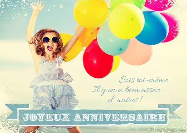 Postkarte - Joyeux anniversaire