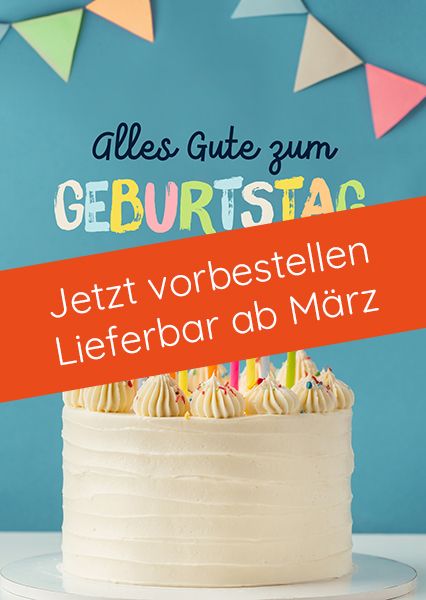 Postkarte – Alles Gute zum Geburtstag (Torte)