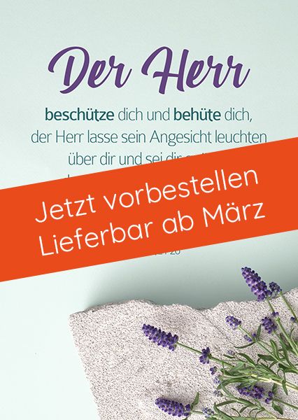 Postkarte – Der Herr beschütze dich (Lavendel)