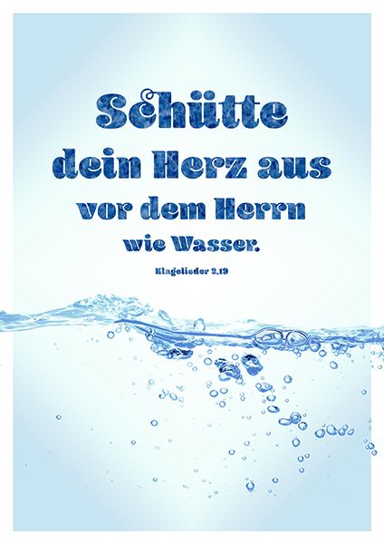 Poster – Schütte dein Herz