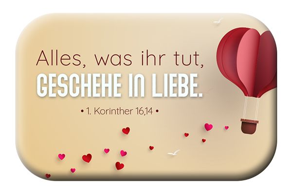 Magnet Mag Blessing – Liebe - Jahreslosung 2024 (gelb)