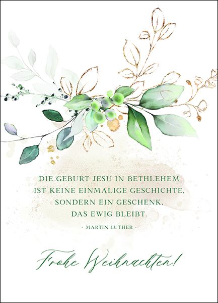 XL-Postkarte Big Blessing Gold – Frohe Weihnachten - Die Geburt Jesu