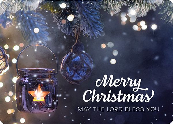 XL-Postkarte Big Blessing – Merry Christmas - May the Lord