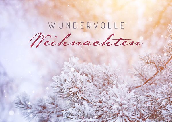 Postkarte – Wundervolle Weihnachten