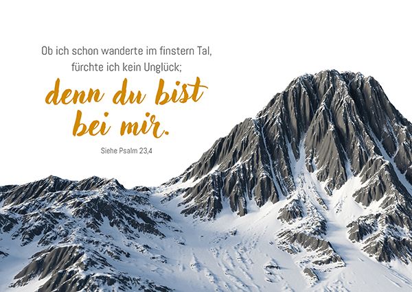 Postkarte – Ob ich schon wanderte