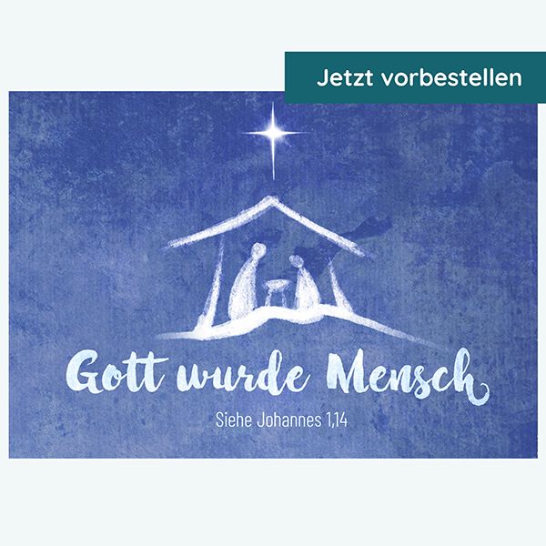 Postkarte - Gott wurde Mensch