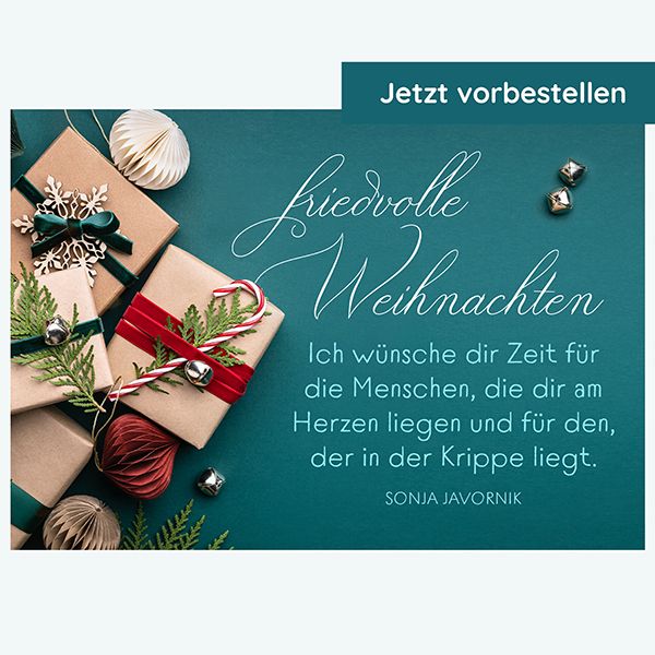 Postkarte - Friedvolle Weihnachten – Ich wünsche dir