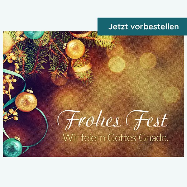 Postkarte - Frohes Fest - Gottes Gnade