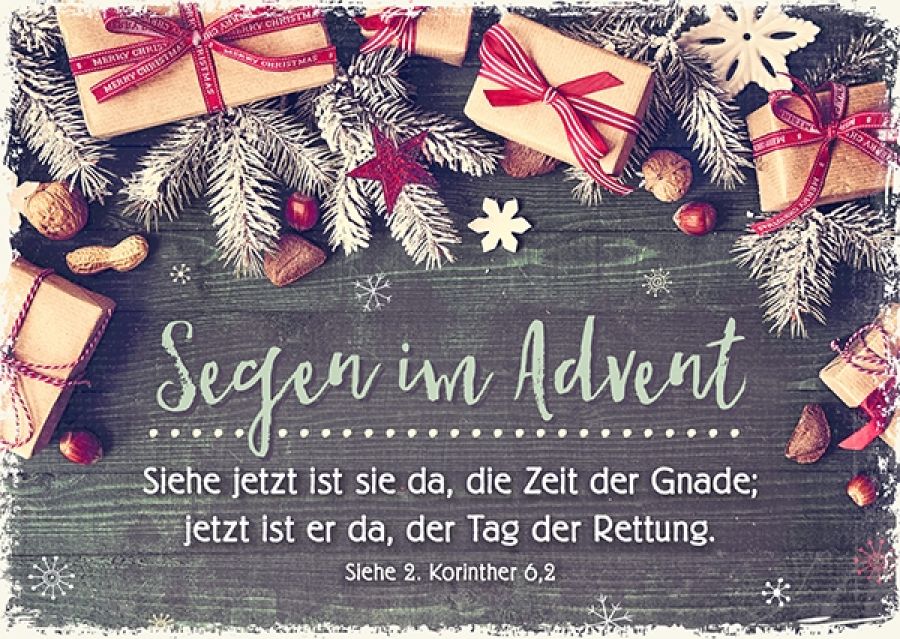 Postkarte Segen im Advent SegensArt